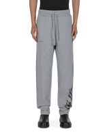 1017 Alyx 9SM Script Grey Melange Pants Sweatpants AAUPA0278FA01 GRY0001