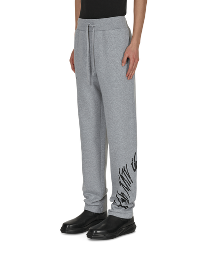 1017 Alyx 9SM Script Grey Melange Pants Sweatpants AAUPA0278FA01 GRY0001