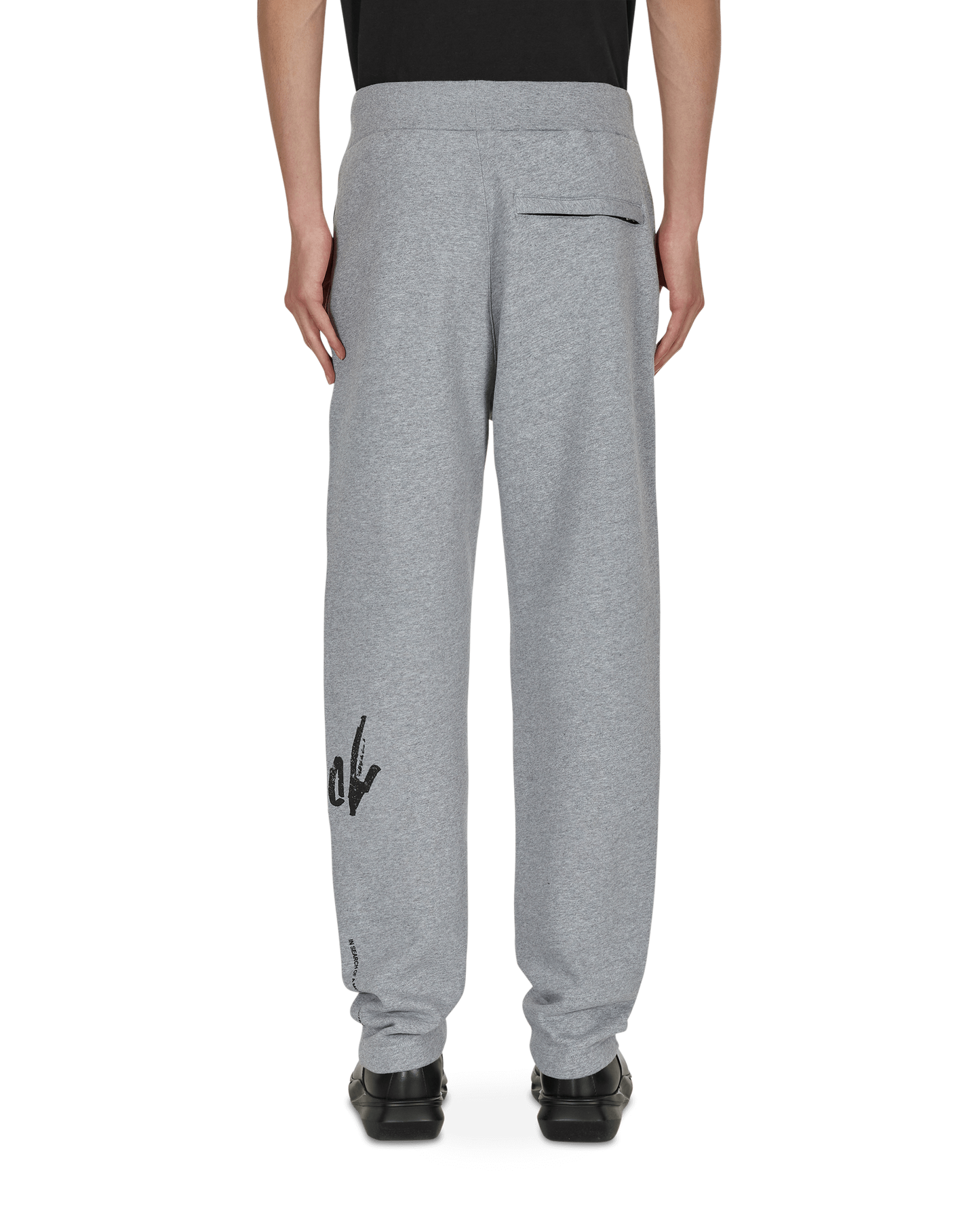 1017 Alyx 9SM Script Grey Melange Pants Sweatpants AAUPA0278FA01 GRY0001