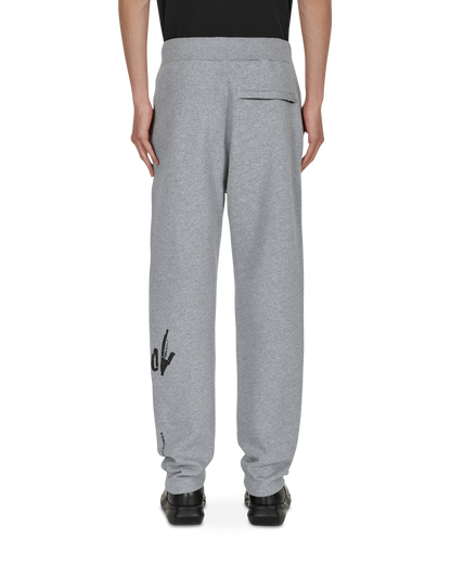 1017 Alyx 9SM Script Grey Melange Pants Sweatpants AAUPA0278FA01 GRY0001