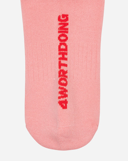 4 Worth Doing 4Wd Logo Socks Pink Underwear Socks 4WDSS23SC1 PINK