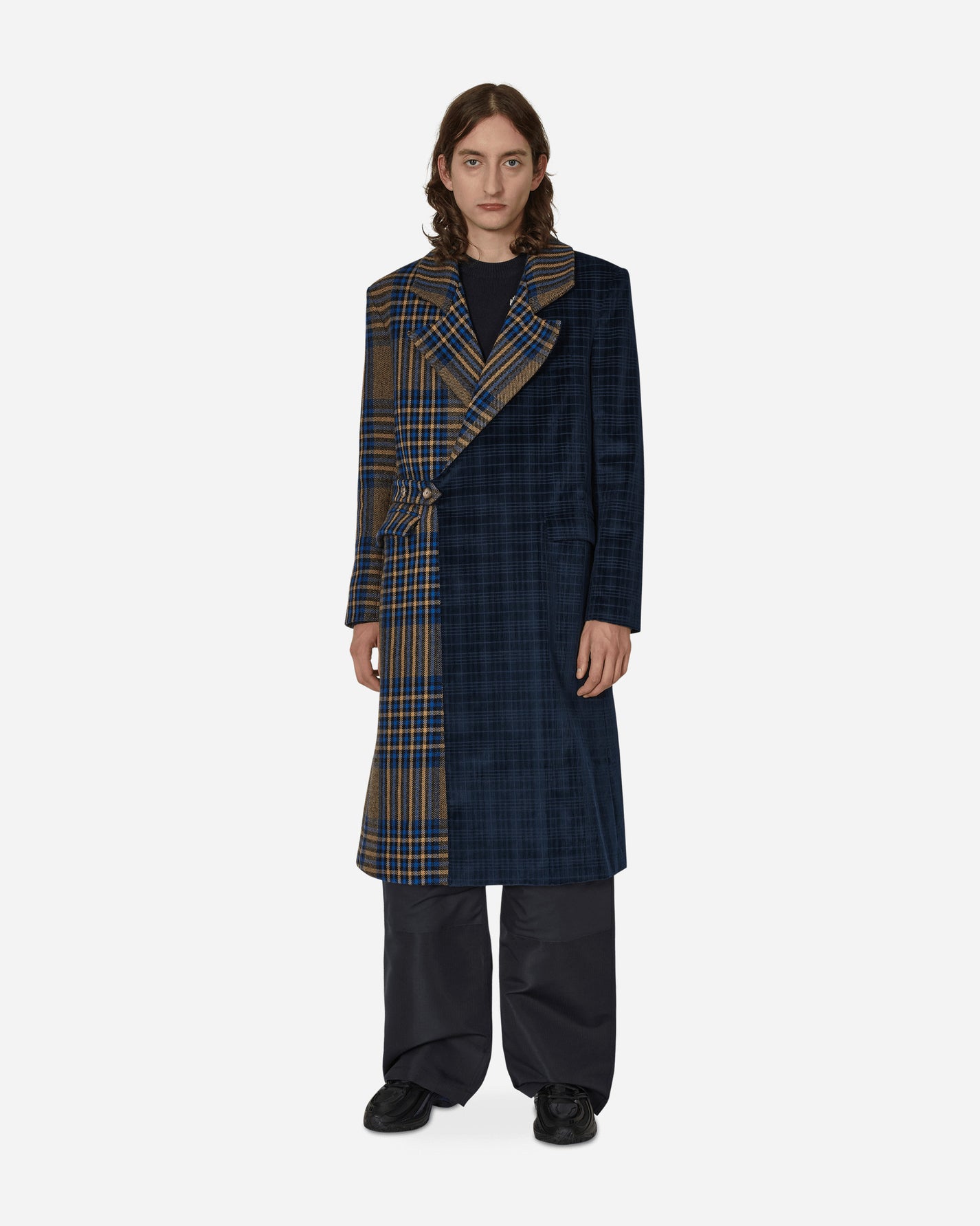 Ahluwalia Harding Tailored Coat Navy Coats and Jackets Coats M-AHLU-OU001-AW22-FA67 NA