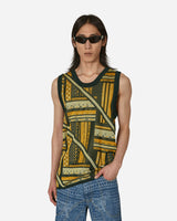 Ahluwalia Kalonji Knit Vest Green/Yellow Knitwears Gilets M-AHLU-KN007-SS23-YA03  GR