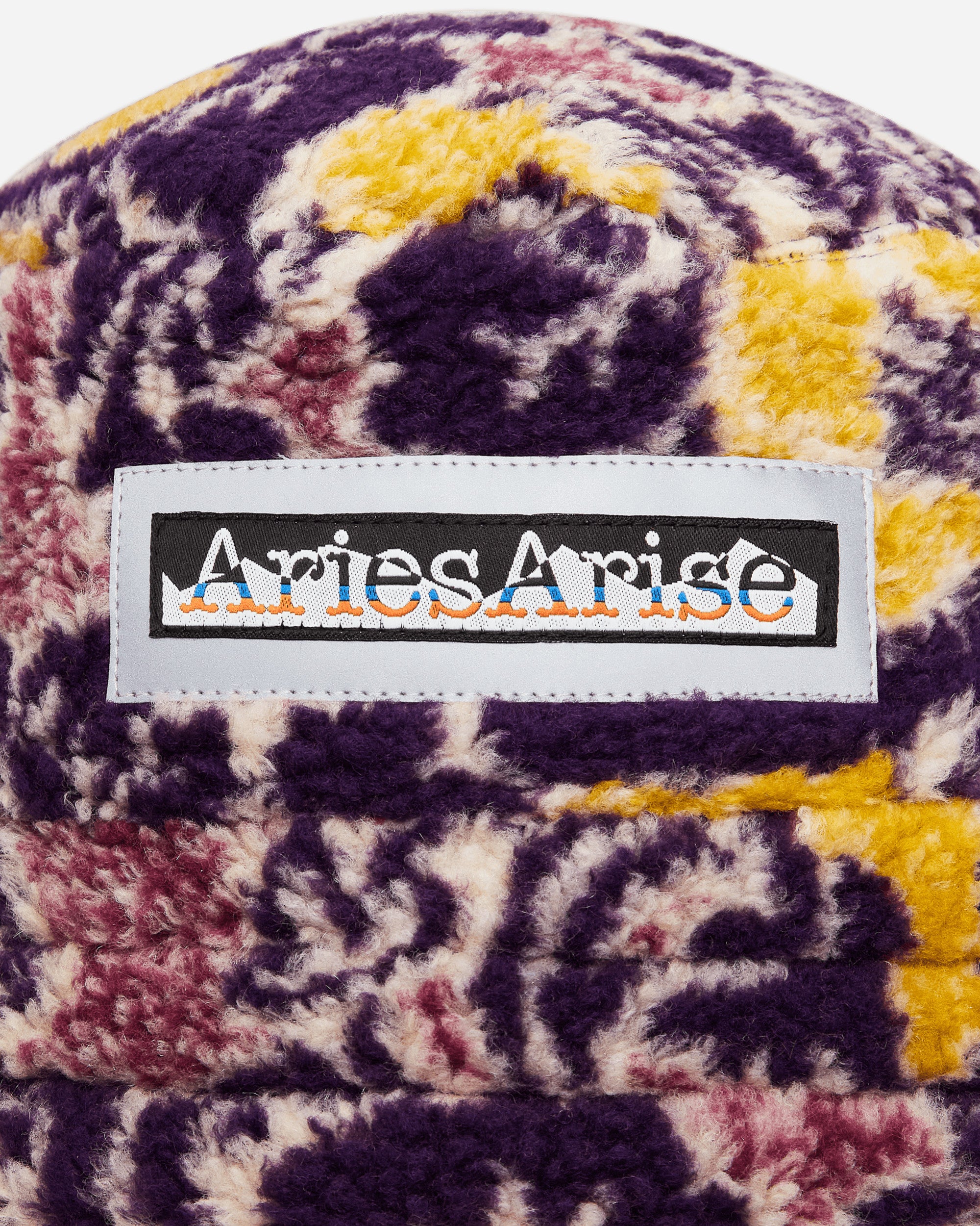 Aries Fleur Fleece Bucket Hat Multi/ Black Hats Caps FTAR90012 MB