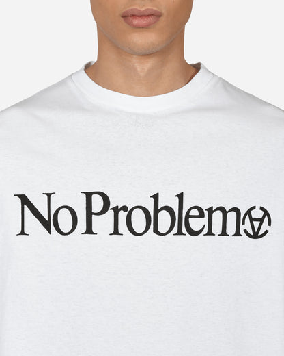 Aries No Problema SS Tee White T-Shirts Shortsleeve OOAR68002 001