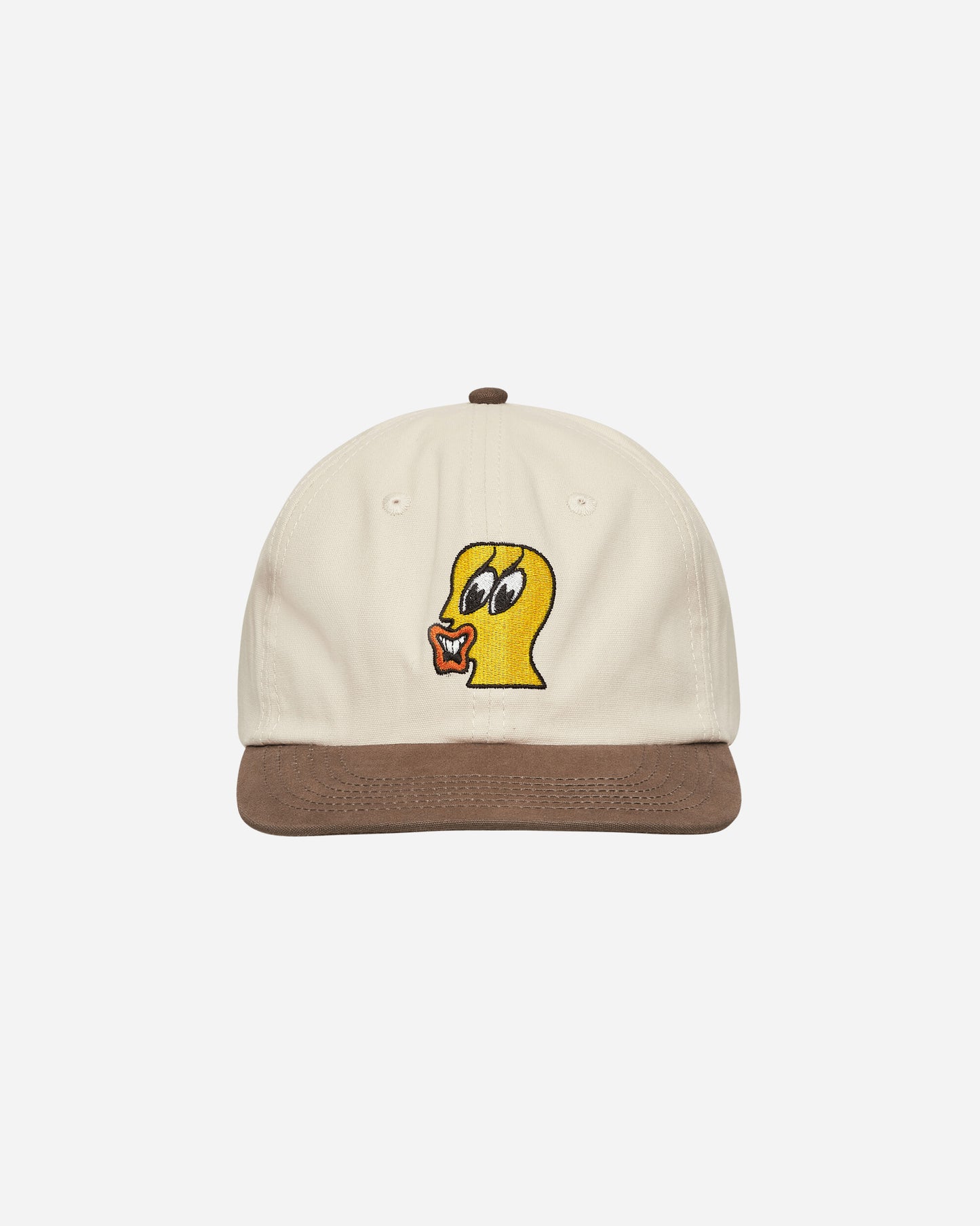 Brain Dead Duck Face 6 Panel Hat Natural Hats Caps BDP23H01002918 WH02