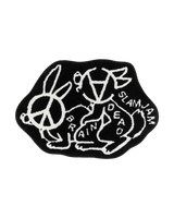 Brain Dead Anarchy Bunny Love Rug Black Homeware Design Items BDSJANARCHYRUG 001