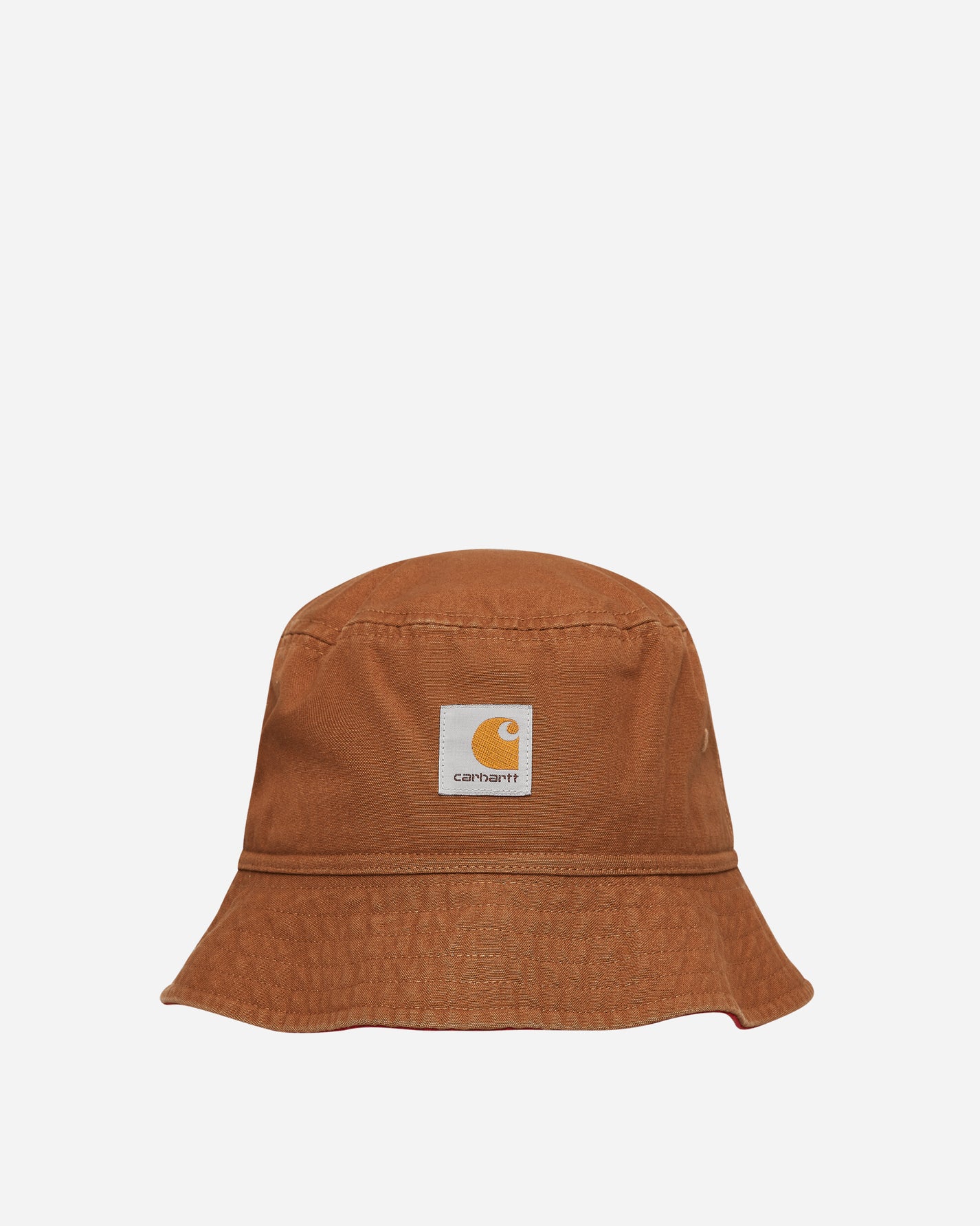 Carhartt WIP Heston Bucket Hat Hamilton Brown/Cherry Hats Bucket I032129 1OBXX