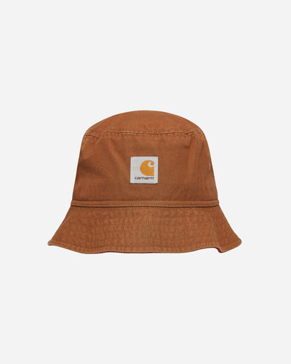 Carhartt WIP Heston Bucket Hat Hamilton Brown/Cherry Hats Bucket I032129 1OBXX