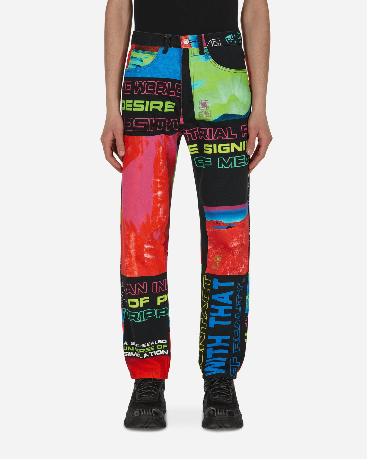 Cav Empt S.O.M 1994 Denim Multicolor Pants Denim CES21PT03 MULTICOLOR