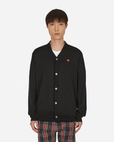 Comme Des Garçons Play Small Red Heart Black Knitwears Cardigans P1N054 1