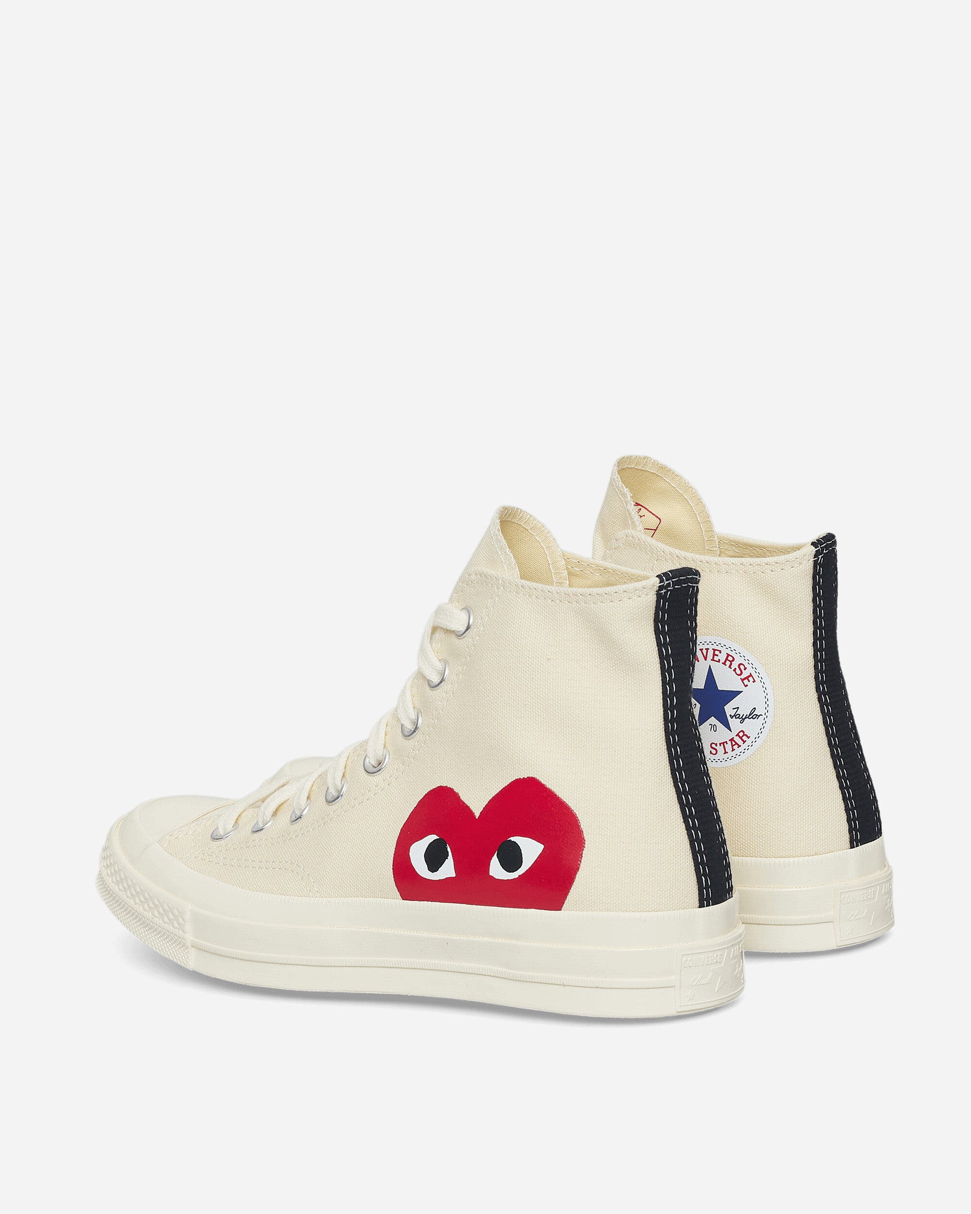 Comme Des Garçons Play Big Heart Ct70 White Sneakers High P1K112  2