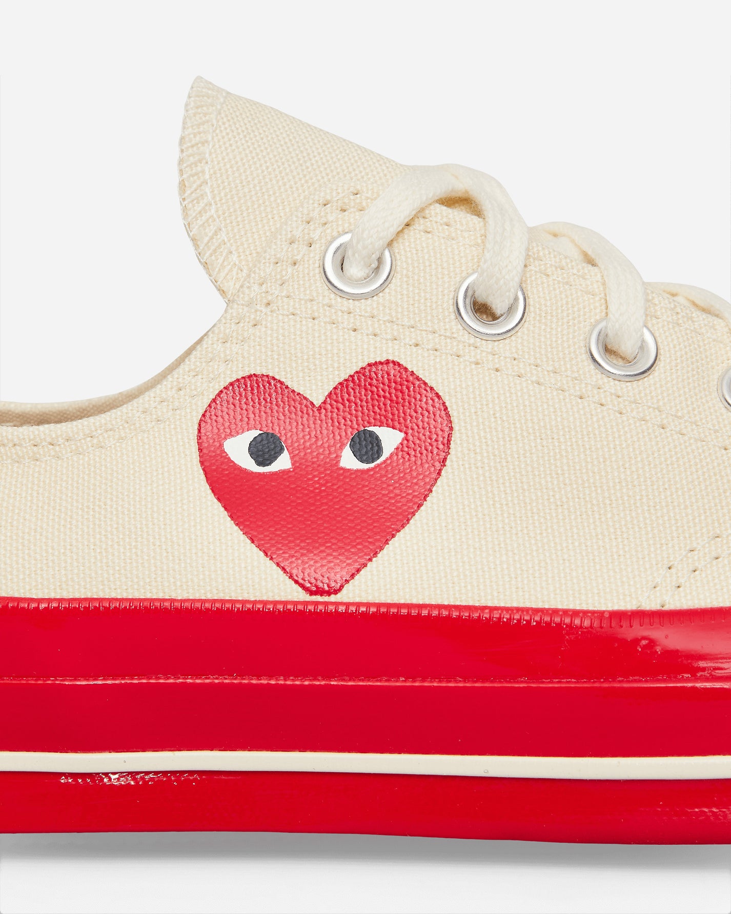 Comme Des Garçons Play Ct70 Low Top Red Sole White Sneakers Low P1K123 2