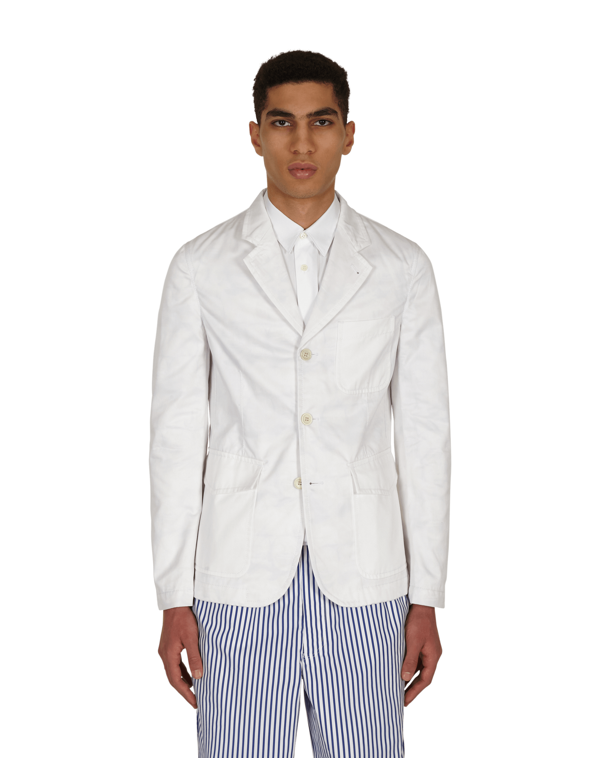 Comme Des Garçons Shirt Woven White/Print B Coats and Jackets Jackets FG-J003-SS21 1