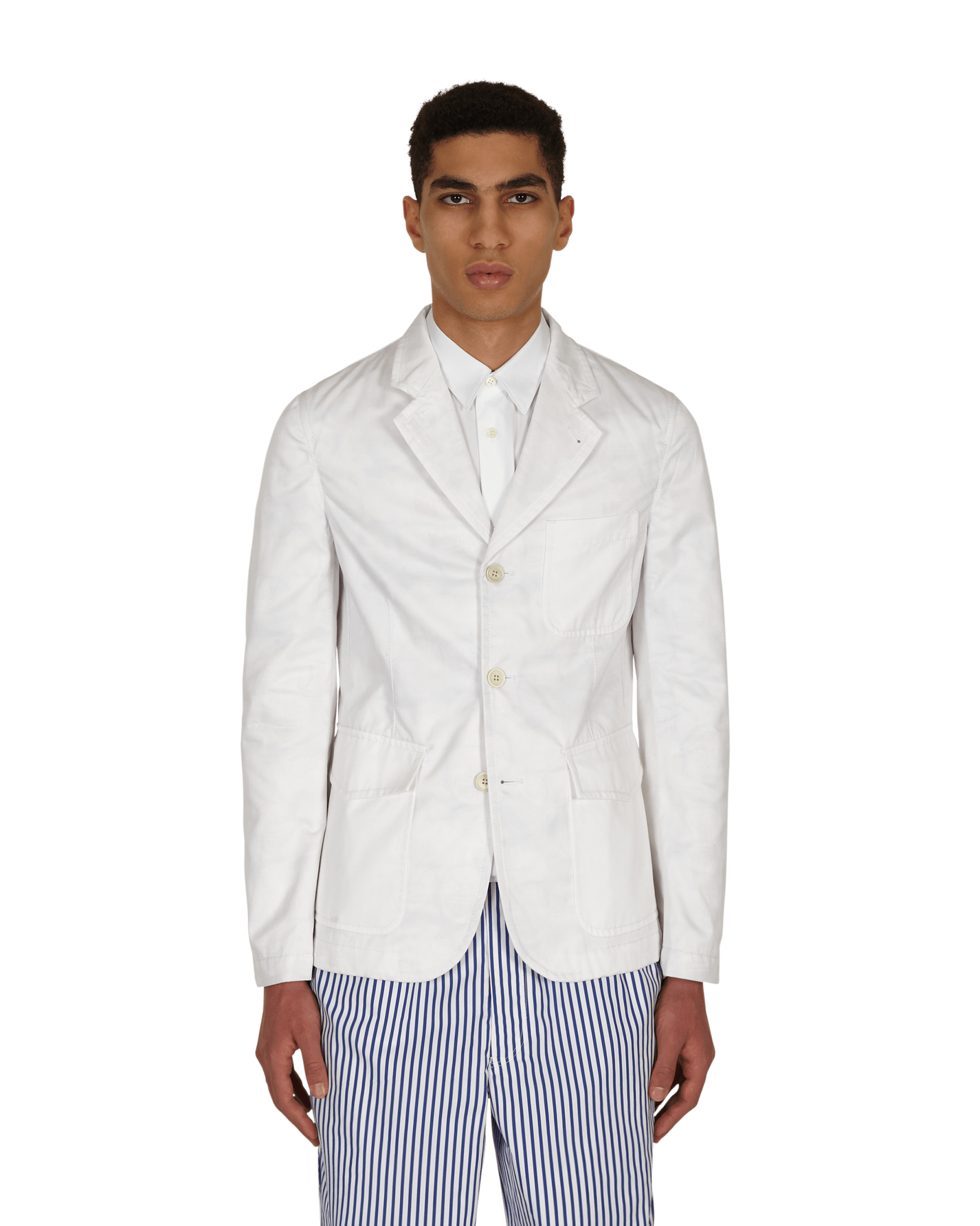 Comme Des Garçons Shirt Woven White/Print B Coats and Jackets Jackets FG-J003-SS21 1