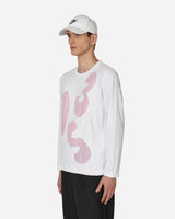 Comme Des Garçons Shirt Mens T-Shirt Knit White/Pink T-Shirts Longsleeve FJ-T009-W22 2