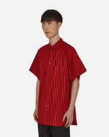 Comme Des Garçons Shirt Shirt Woven Stripes Red Shirts Longsleeve FI-B022 1