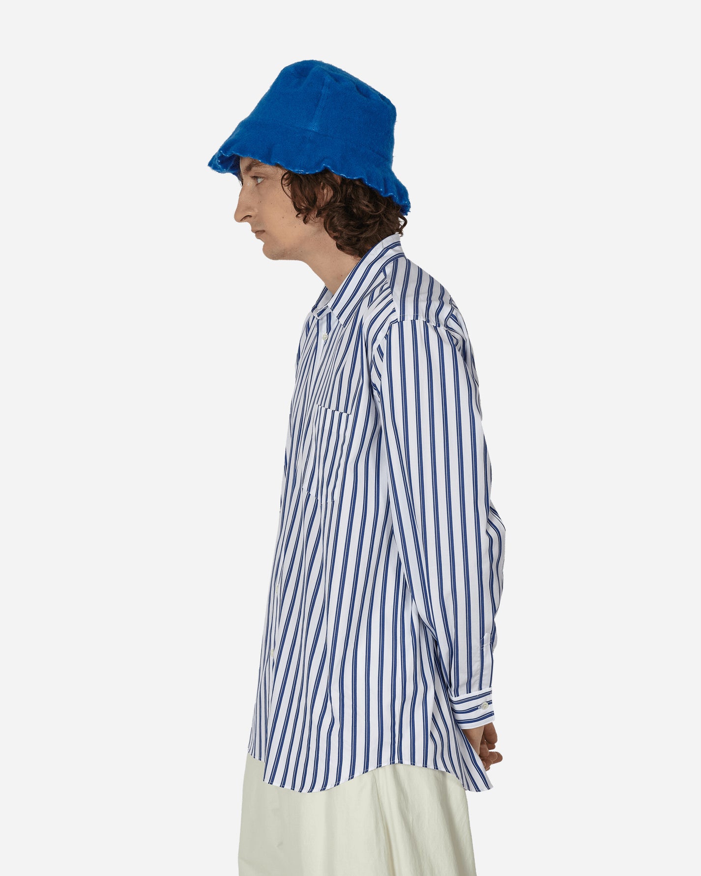 Comme Des Garçons Shirt Mens Shirt Woven Stripe Shirts Longsleeve Shirt FZ-B115-PER  117