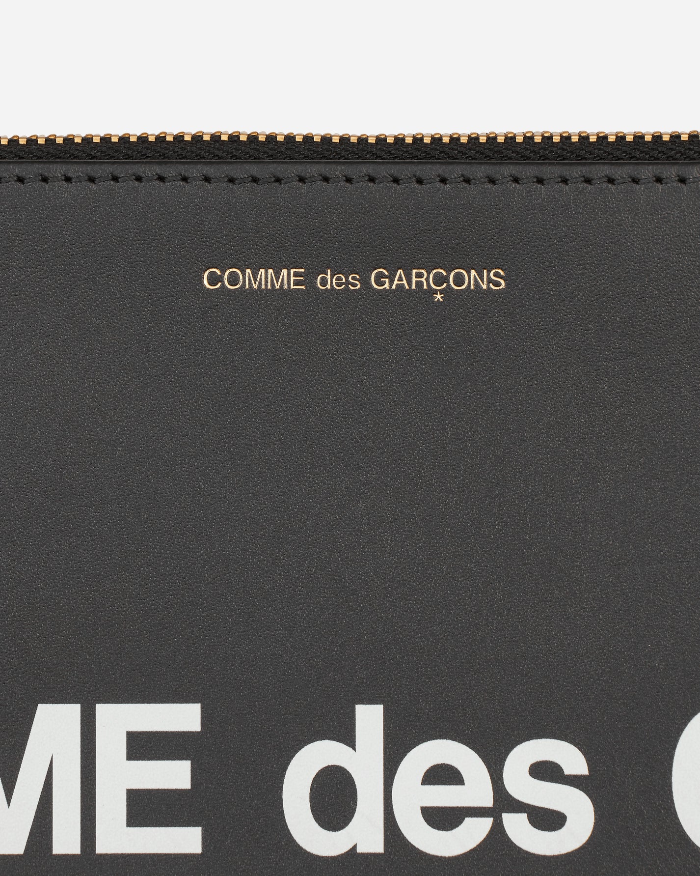 Comme Des Garçons Wallet Huge Logo Pouch Black Bags and Backpacks Pouches SA5100HL 1