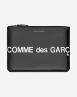 Comme Des Garçons Wallet Huge Logo Pouch Black Bags and Backpacks Pouches SA5100HL 1