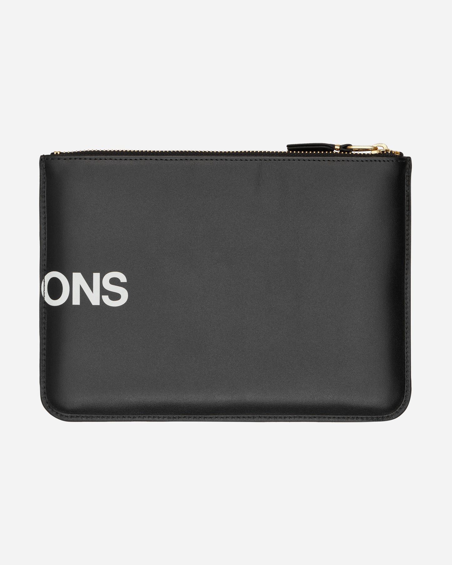 Comme Des Garçons Wallet Huge Logo Pouch Black Bags and Backpacks Pouches SA5100HL 1