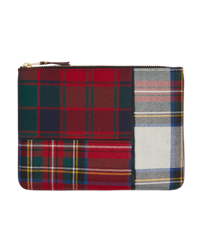 Comme Des Garçons Wallet Tartan Patchwork Red Wallets and Cardholders Wallets SA5100TP RED