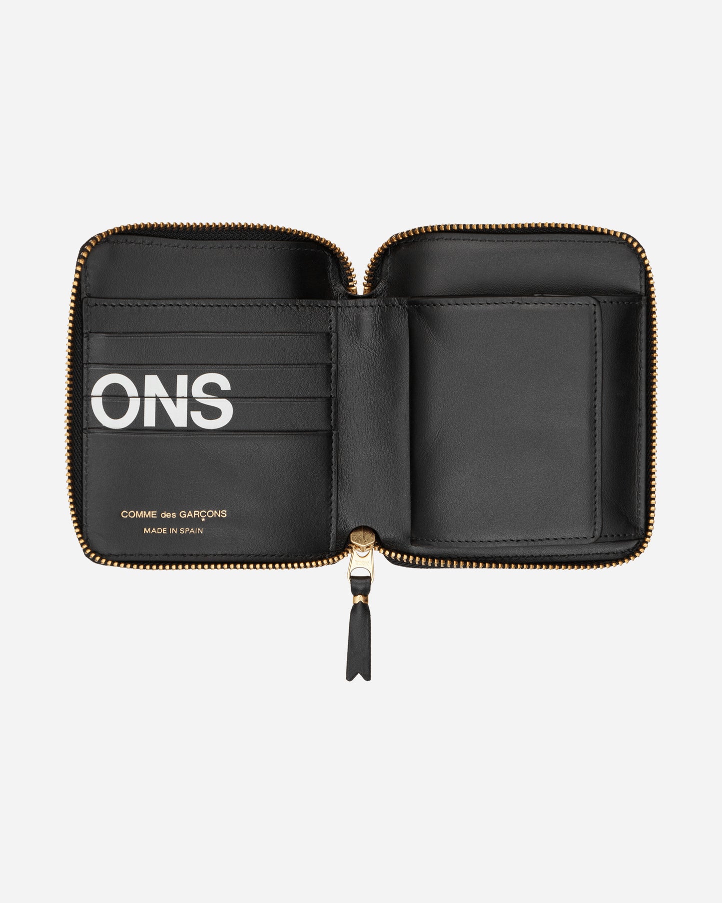 Comme Des Garçons Wallet Wallet/Huge Logo Black Wallets and Cardholders Wallets SA2100HL 1