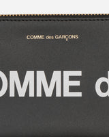 Comme Des Garçons Wallet Wallet/Huge Logo Black Wallets and Cardholders Wallets SA8100HL 1