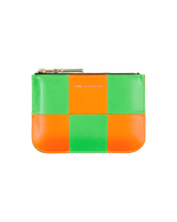 Comme Des Garcons Wallet Fluo Light Orange/ Green Wallets and Cardholders Wallets SA8100FS 1