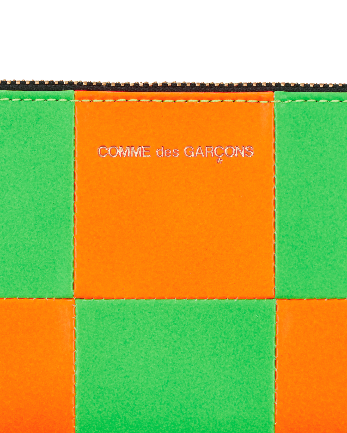 Comme Des Garcons Wallet Fluo Light Orange/ Green Wallets and Cardholders Wallets SA8100FS 1