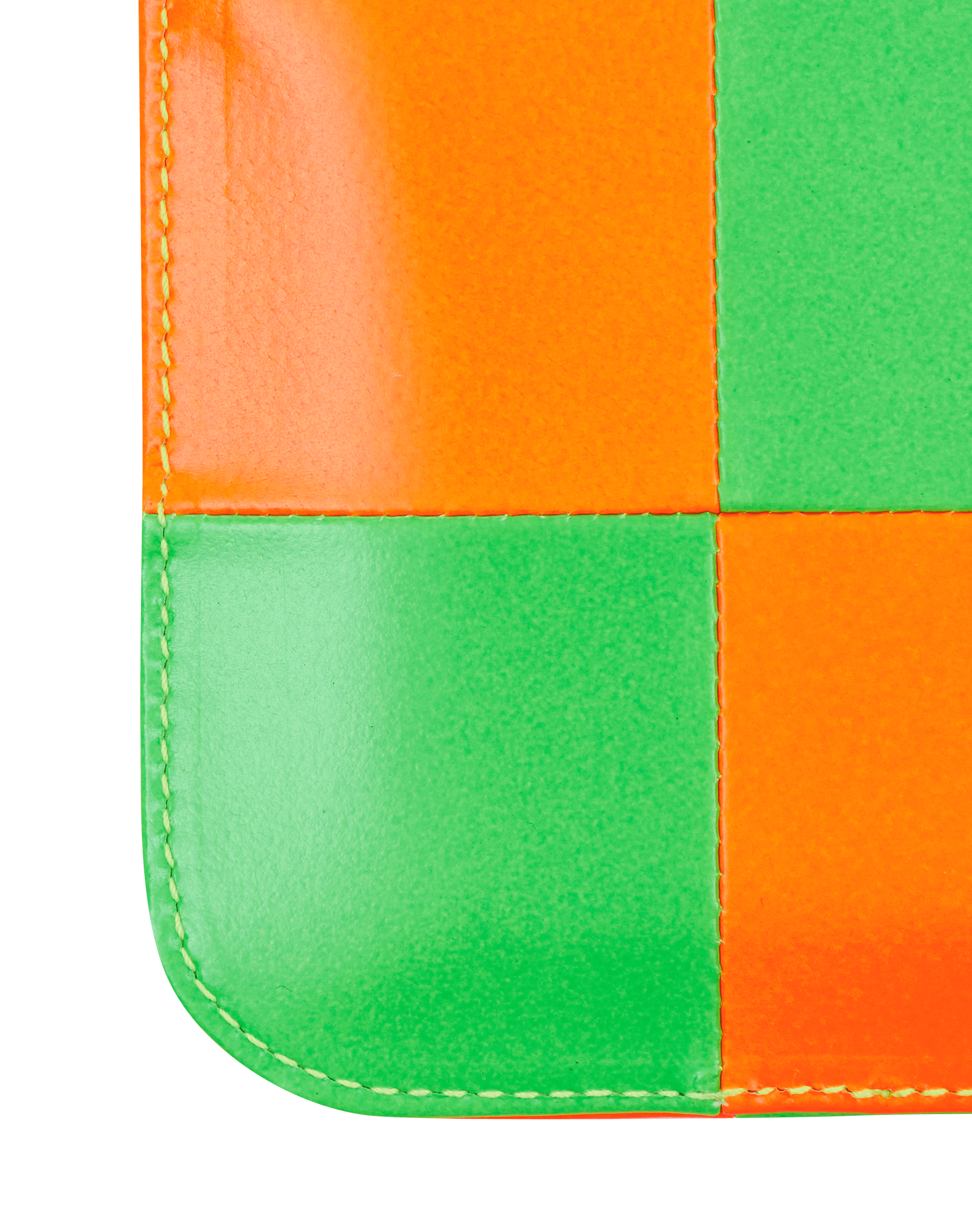 Comme Des Garcons Wallet Fluo Light Orange/ Green Wallets and Cardholders Wallets SA8100FS 1