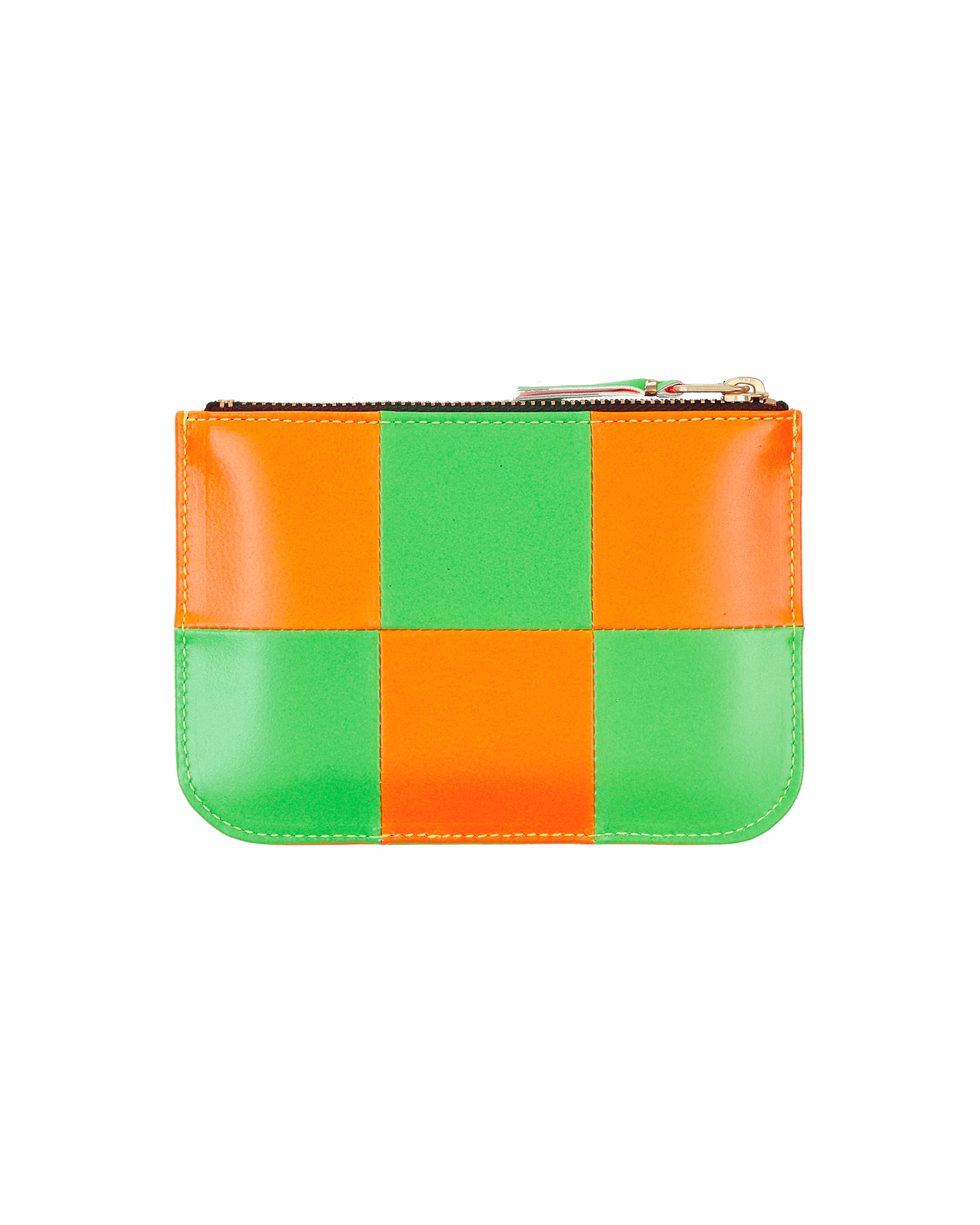 Comme Des Garcons Wallet Fluo Light Orange/ Green Wallets and Cardholders Wallets SA8100FS 1