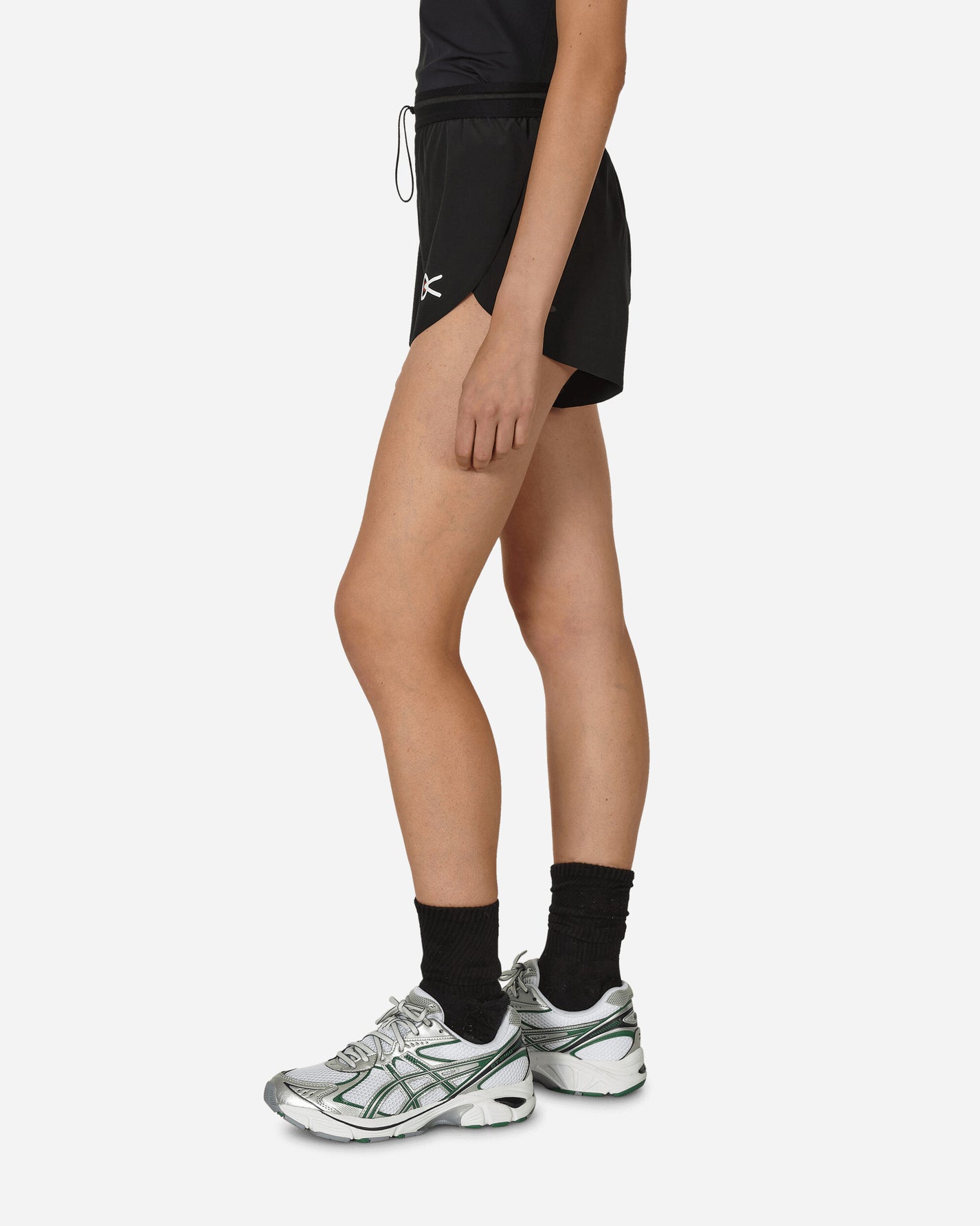 District Vision Wmns 3In Split Shorts Black Shorts Short DVW0004 B