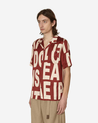 Dries Van Noten Carltone Shirt Burgundy Shirts Shortsleeve Shirt 231-020717-6191 358