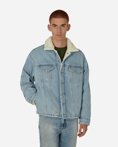 ERL Levis Sherpa Trucker Blue Coats and Jackets Denim Jackets ERL07J201 1