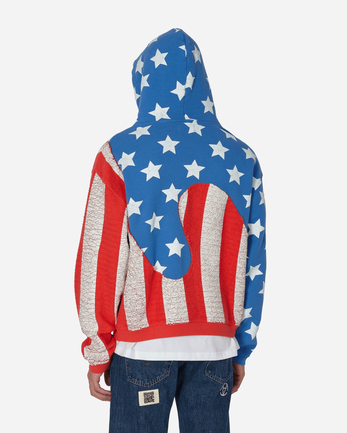 ERL Stars & Stripes Swirl Hoodie Blue Sweatshirts Hoodies ERL07T022 1