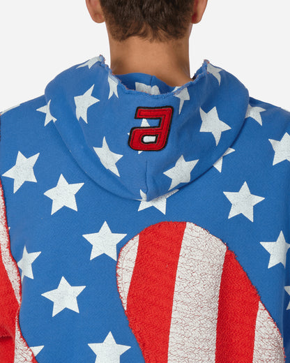 ERL Stars & Stripes Swirl Hoodie Blue Sweatshirts Hoodies ERL07T022 1