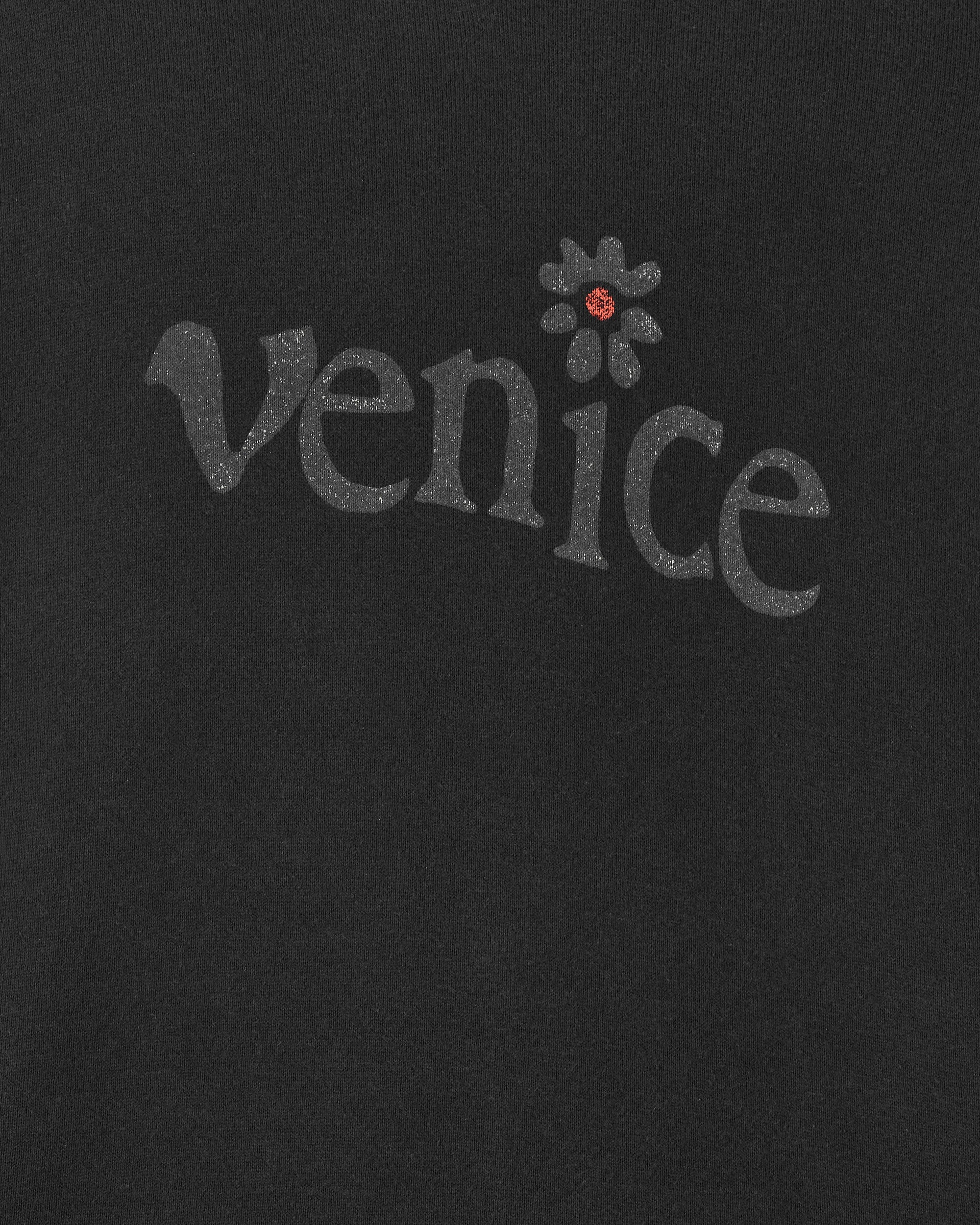 ERL Venice Crew Neck Premium Fleece Black Sweatshirts Hoodies ERL06T037  1