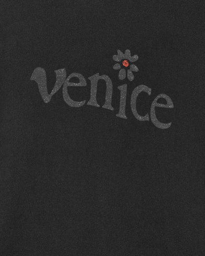 ERL Venice Crew Neck Premium Fleece Black Sweatshirts Hoodies ERL06T037  1