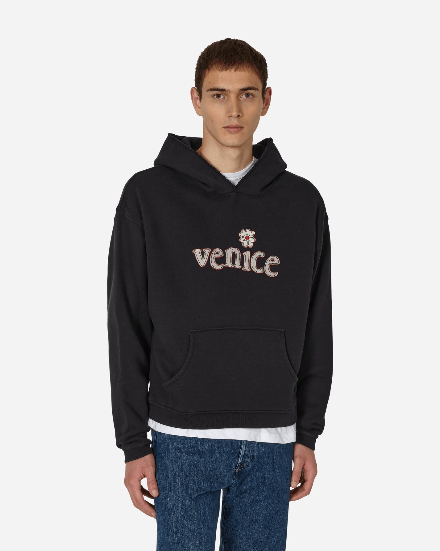 ERL Venice Patch Hoodie Black Sweatshirts Hoodies ERL07T021 1