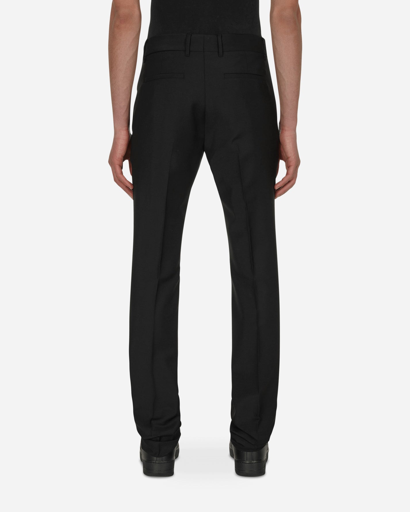 Givenchy Classic Fit Trousers W/ Zip Details Black/Silvery Pants Trousers BM50ZC100H 008