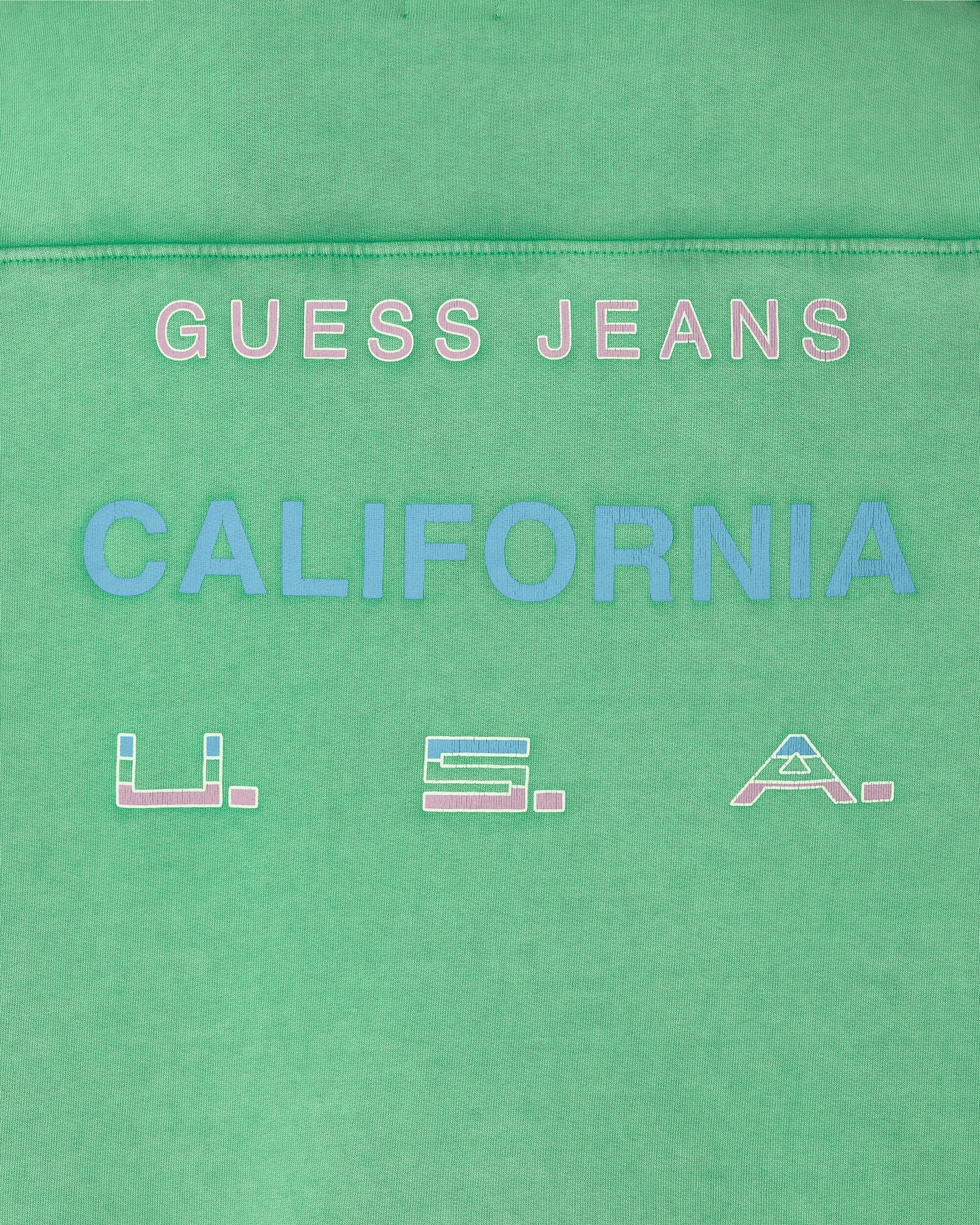 Guess USA Gusa Vintage Logo Crewneck Jade Sea Sweatshirts Crewneck M3GQ01KBMY0 F8DT