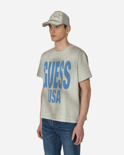 Guess USA Gusa Aged Graphic Tee Gusa Heather Grey T-Shirts Shortsleeve M3GI01KBNQ0 F9TJ