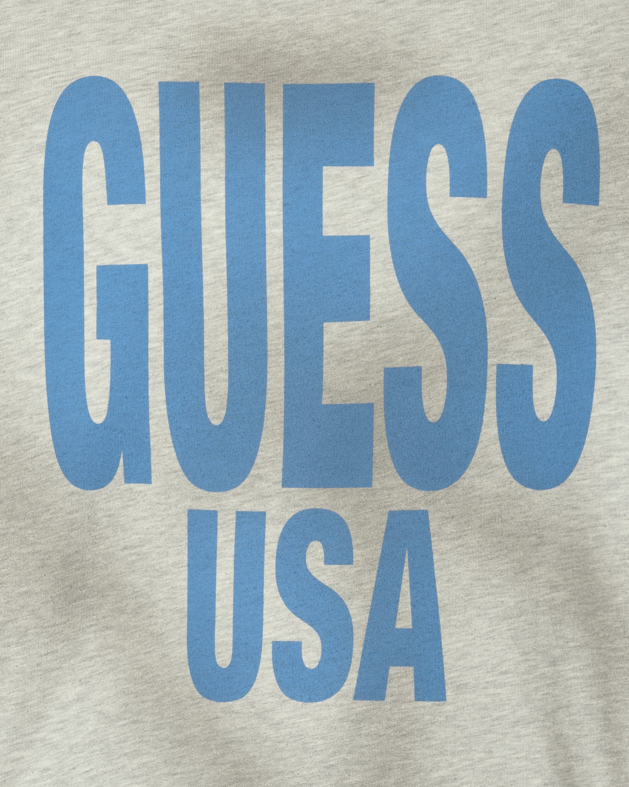 Guess USA Gusa Aged Graphic Tee Gusa Heather Grey T-Shirts Shortsleeve M3GI01KBNQ0 F9TJ