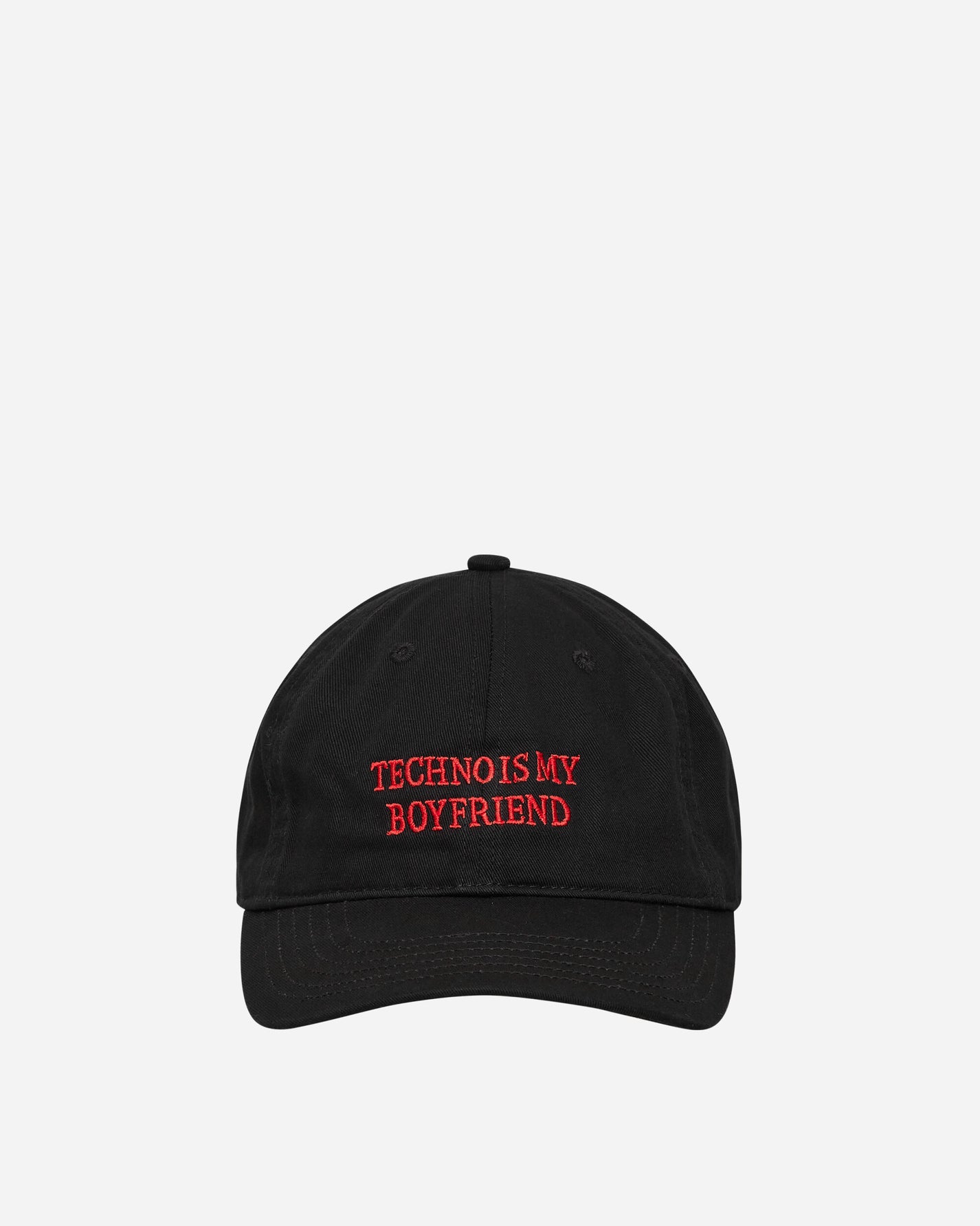 Idea Book Techno Is My Boyfriend Hat - Slam Jam Exclusive Black Hats Caps IBTECHNOHAT BLACK