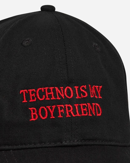 Idea Book Techno Is My Boyfriend Hat - Slam Jam Exclusive Black Hats Caps IBTECHNOHAT BLACK