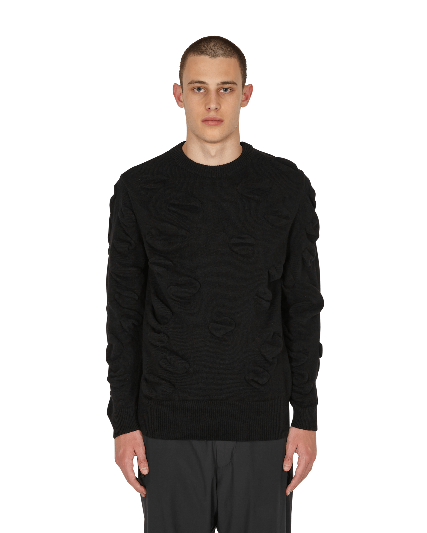 JordanLuca Euphoria Jumper Black Sweatshirts Crewneck 7706803001 001