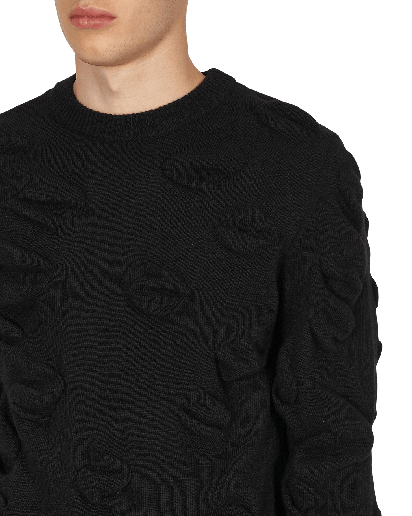 JordanLuca Euphoria Jumper Black Sweatshirts Crewneck 7706803001 001