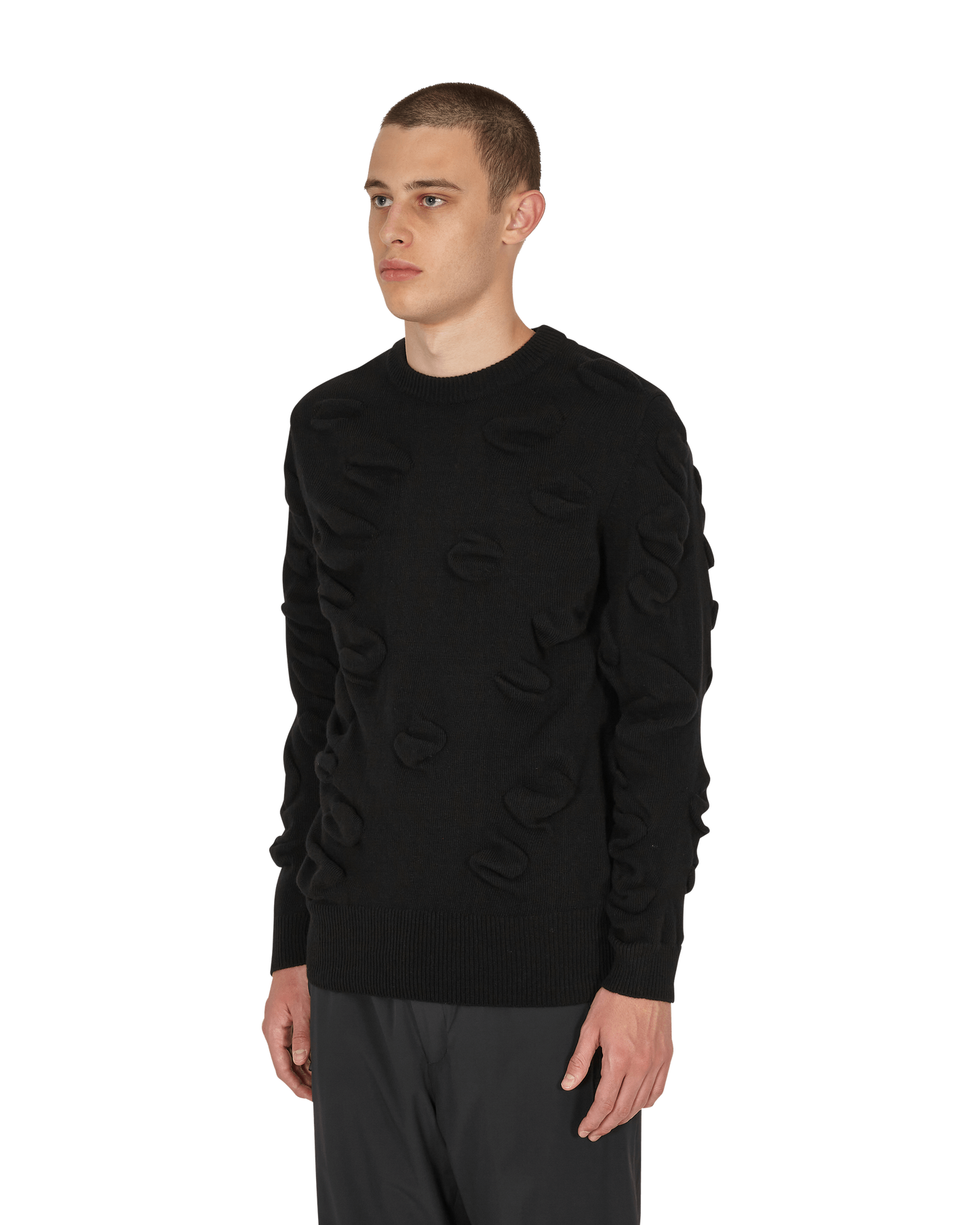 JordanLuca Euphoria Jumper Black Sweatshirts Crewneck 7706803001 001