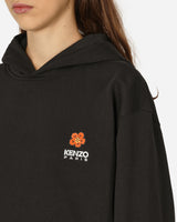 KENZO Paris Boke Flower Crest Classic Hooded Sweatshirt Black Sweatshirts Hoodies FD55SW4414MF 99J